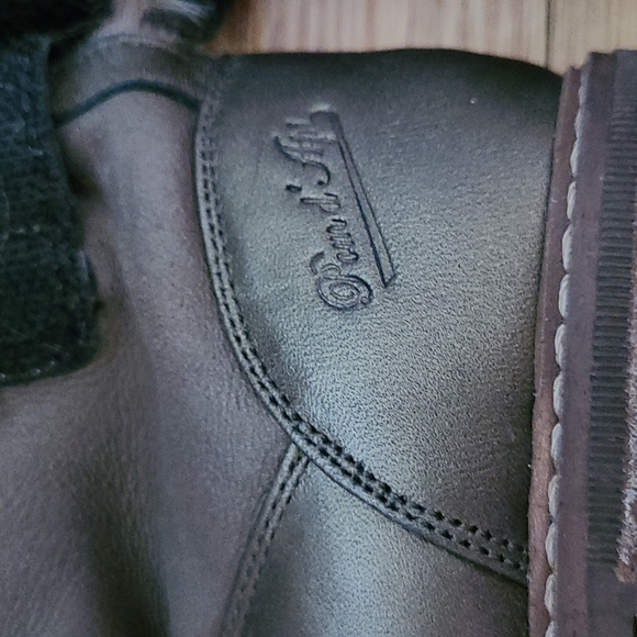 Pom D'api ankle boots metallic green (leather) faux fur baby boot - Picture 3 of 4